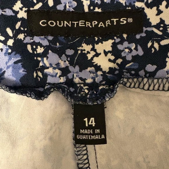 Counterparts Blue and White Floral Pants - Picture 2 of 2